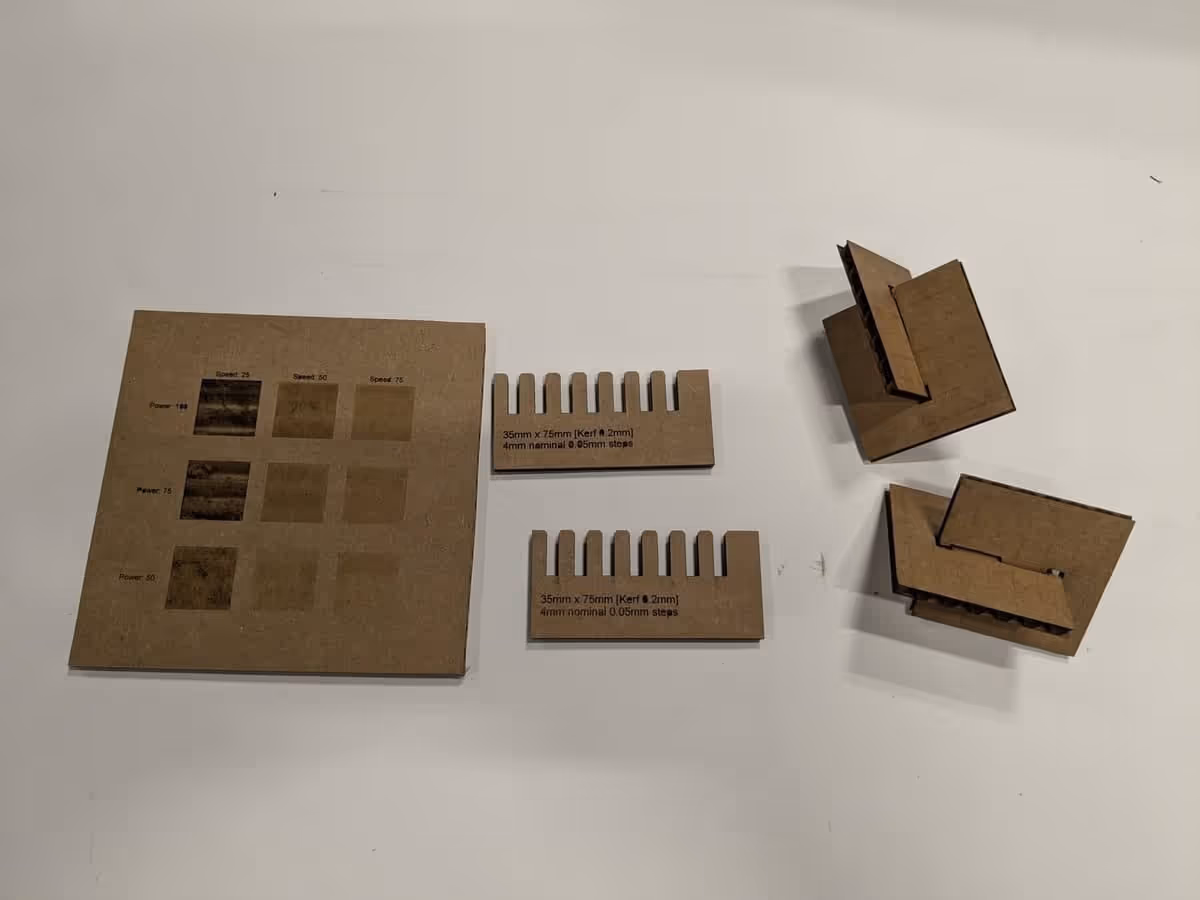 Final parts from all of the experimentation